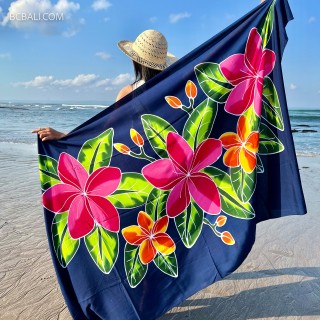 Rayon sarongs pareo new summer beachwear for women handpainted made in bali